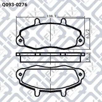 Тормозные колодки Q-fix Q093-0276