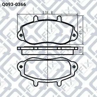 Колодки гальмівні Q-fix Q093-0366