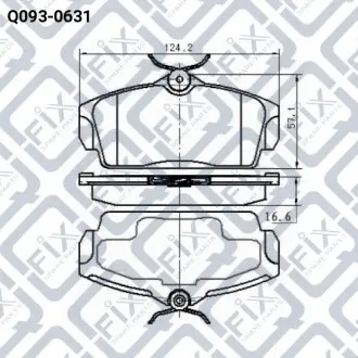 Колодки гальмівні Q-fix Q093-0631