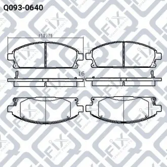 Колодки гальмівні Q-fix Q093-0640