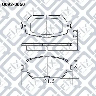 Колодки гальмівні Q-fix Q093-0660
