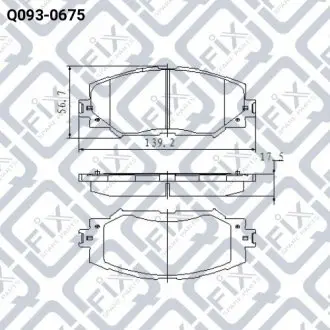 Колодки гальмівні Q-fix Q093-0675