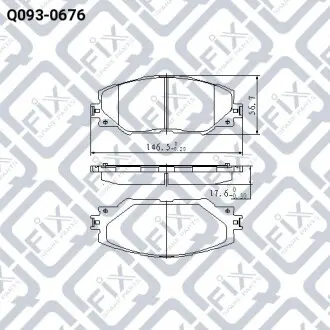 Тормозные колодки Q-fix Q093-0676