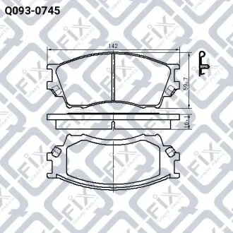 Колодки гальмівні Q-fix Q093-0745