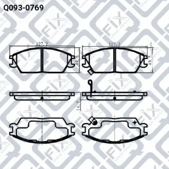 Колодки гальмівні Q-fix Q093-0769