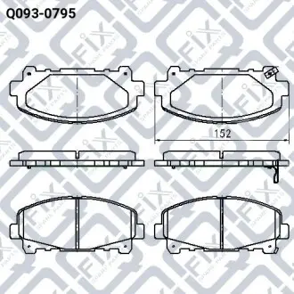 Колодки гальмівні Q-fix Q093-0795