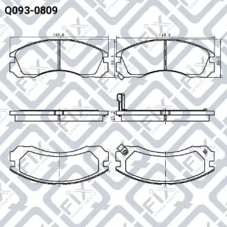 Колодки гальмівні Q-fix Q093-0809