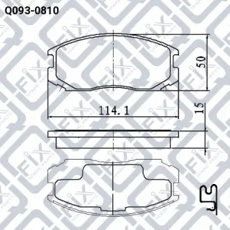 Колодки гальмівні Q-fix Q093-0810