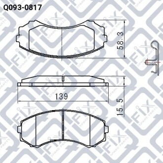 Колодки гальмівні Q-fix Q093-0817