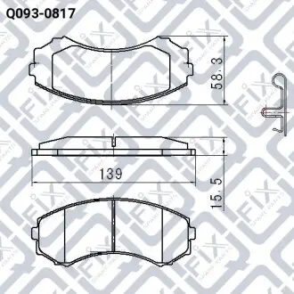 Колодки гальмівні Q-fix Q093-0817