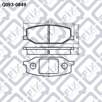 Колодки гальмівні Q-fix Q093-0849