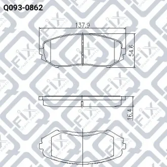Тормозные колодки Q-fix Q093-0862
