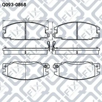 Колодки гальмівні Q-fix Q093-0868