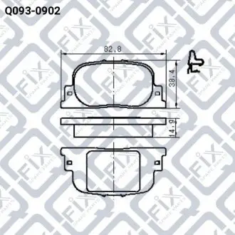 Колодки гальмівні дискові задні Q-fix Q093-0902