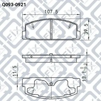 Колодки гальмівні дискові задні Q-fix Q093-0921