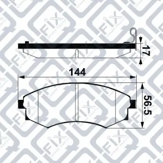 Колодки гальмівні Q-fix Q093-0979