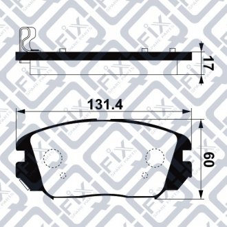 Тормозные колодки Q-fix Q093-1018