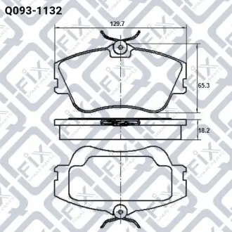Колодки гальмівні Q-fix Q093-1132