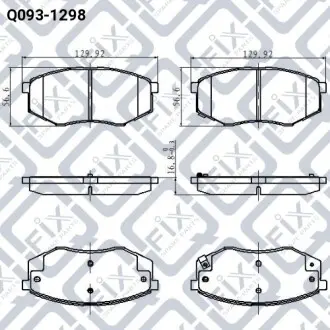 Тормозные колодки Q-fix Q093-1298