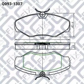 Колодки гальмівні Q-fix Q093-1307