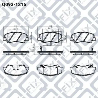 Тормозные колодки Q-fix Q093-1315