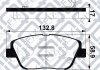 Колодки тормозные передние (132.8x60x17) Q-fix Q093-1318 (фото 1)
