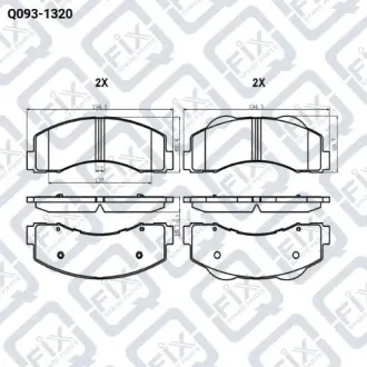 КОЛОДКИ ТОРМ ПЕРЕДН Q-fix Q093-1320