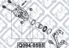 Ремкомплект супорту гальмівного заднього (гумовий) Q-fix Q094-0585 (фото 1)