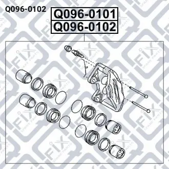 СУППОРТ ТОРМ ПЕРЕДН L Q-fix Q096-0102