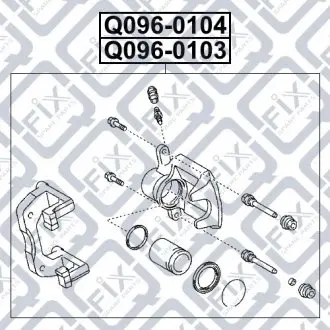 СУППОРТ ТОРМ ЗАДН L Q-fix Q096-0103