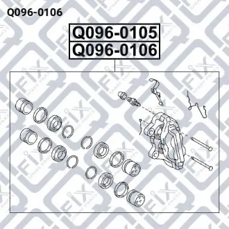 СУППОРТ ТОРМ ПЕРЕДН R Q-fix Q096-0106