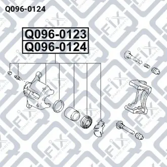 СУППОРТ ТОРМ ПЕРЕДН L Q-fix Q096-0124