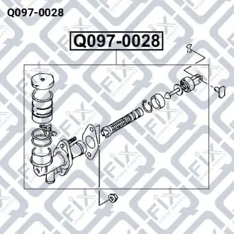Циліндр зчеплення головний Q-fix Q097-0028