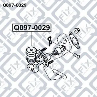 Циліндр зчеплення головний Q-fix Q097-0029