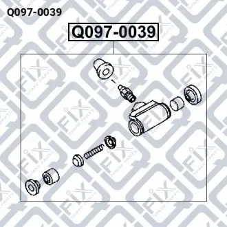 Циліндр гальмівний (задній) Q-fix Q097-0039