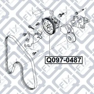 Насос гидроусилителя Q-fix Q097-0487