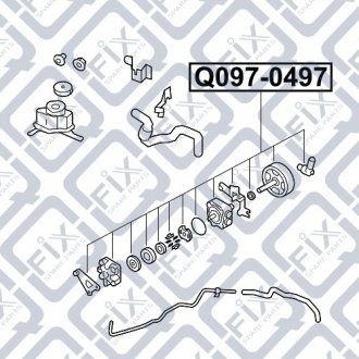 Насос гидроусилителя Q-fix Q097-0497