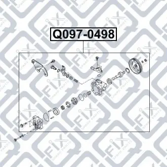 Насос гідропідсилювача Q-fix Q097-0498