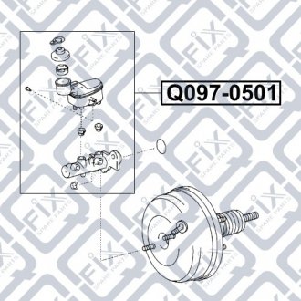 Циліндр гальмівний (головний) Q-fix Q097-0501