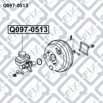 ЦИЛИНДР ТОРМОЗНОЙ ГЛАВНЫЙ Q-fix Q097-0513