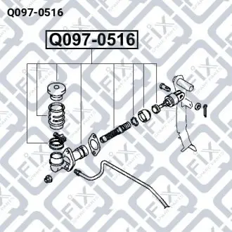 ЦИЛИНДР СЦЕПЛЕНИЯ ГЛАВНЫЙ Q-fix Q097-0516
