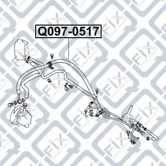 Шланг гідропідсилювача Q-fix Q097-0517