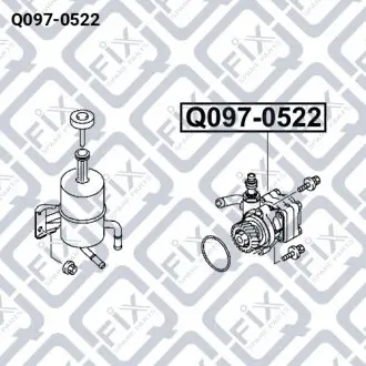 Помпа гідропідсилювача Q-fix Q097-0522