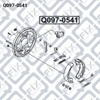 ЦИЛИНДР ТОРМОЗНОЙ ЗАДНИЙ Q-fix Q097-0541