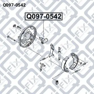 ЦИЛИНДР ТОРМОЗНОЙ ЗАДНИЙ Q-fix Q097-0542