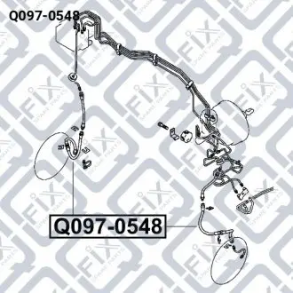 ШЛАНГ ТОРМОЗНОЙ ПЕРЕДНИЙ Q-fix Q097-0548