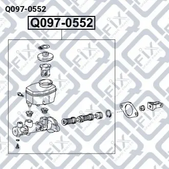 ТОРМОЗНОЙ ЦИЛИНДР ГЛАВНЫЙ Q-fix Q097-0552