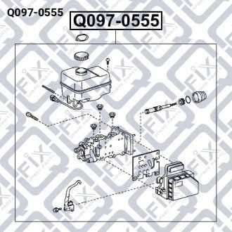 Гальмівний циліндр головний Q-fix Q097-0555 (фото 1)