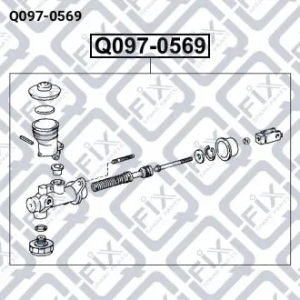 Циліндр зчеплення головний Q-fix Q097-0569