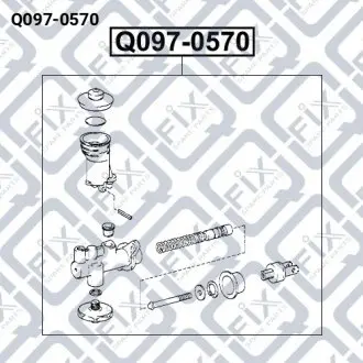 Циліндр зчеплення головний Q-fix Q097-0570